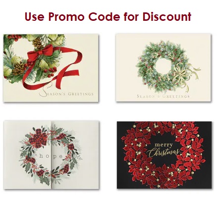 Wreath Christmas Cards